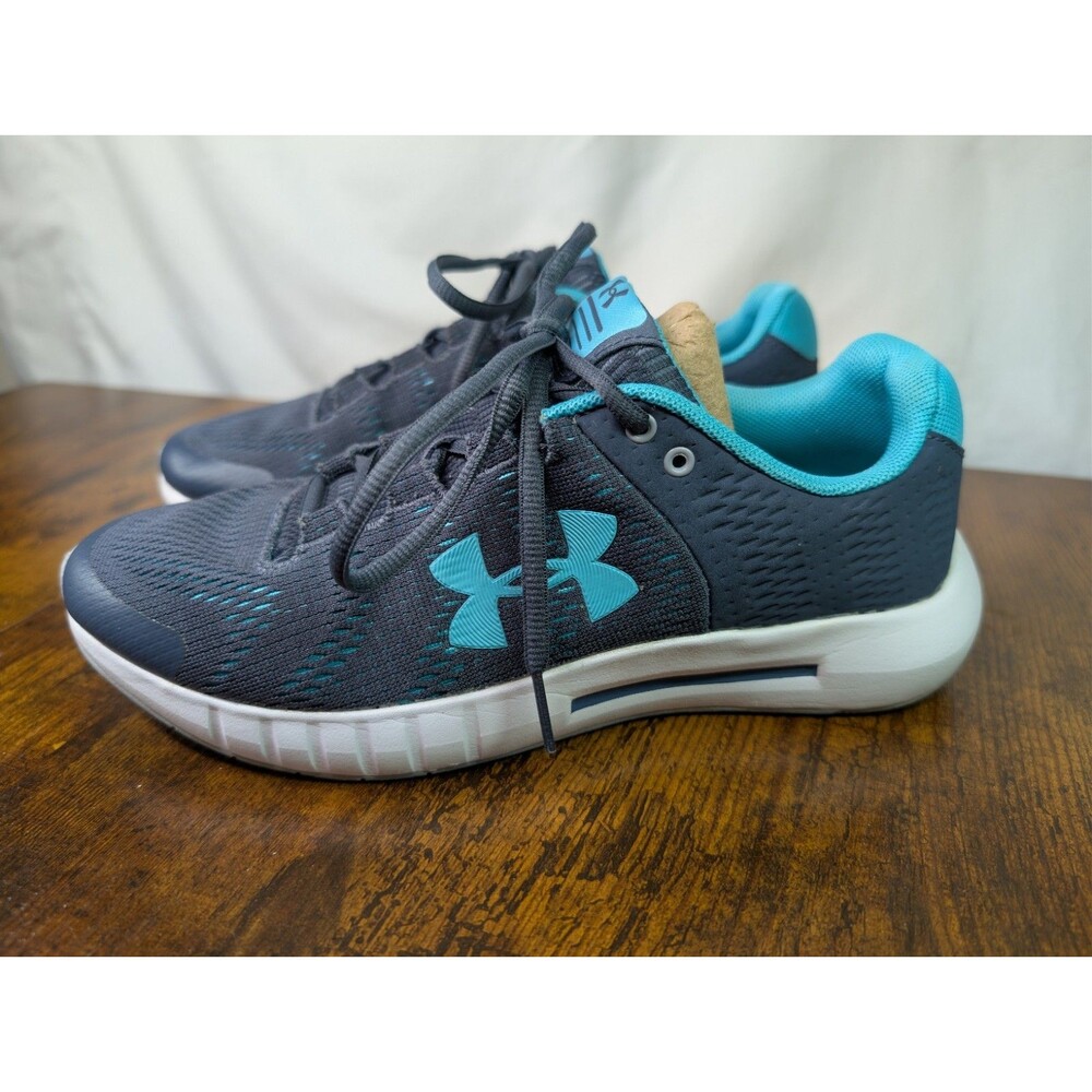Under Armour Micro G Pursuit BP running shoes, Grey/Blue Size 8